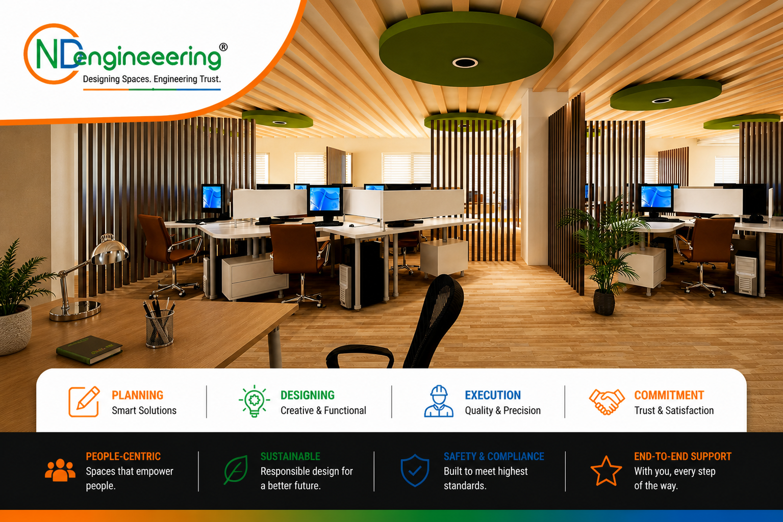 Office renovation before and after transformation in Kolkata
